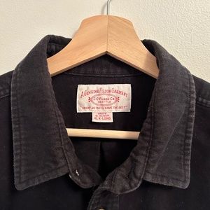 Filson Heavy Flannel Overshirt | Black | Size XL Tall
